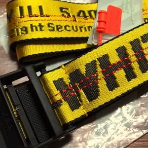 Yellow offwhite belt